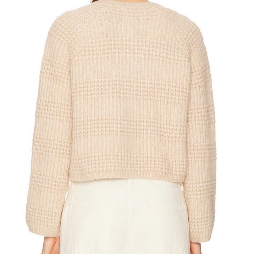 Jane Cardigan in Oat Stitches & Stripes (size L) - Picture 4 of 9